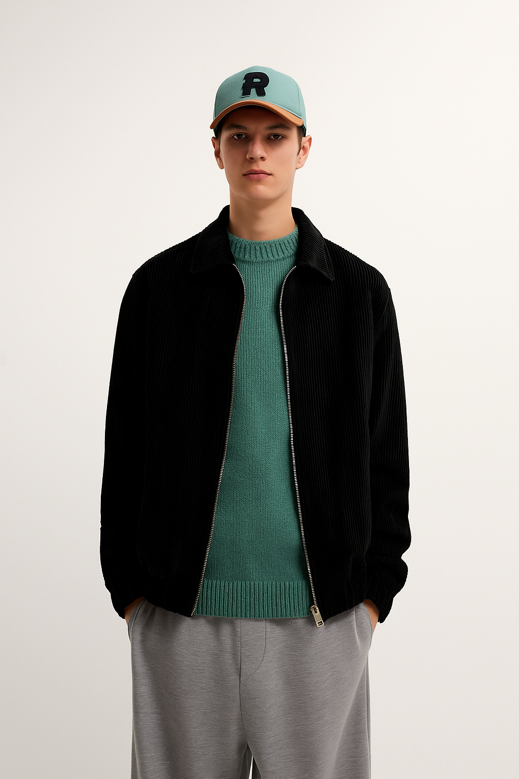 Italian Velvet Jacket in Black