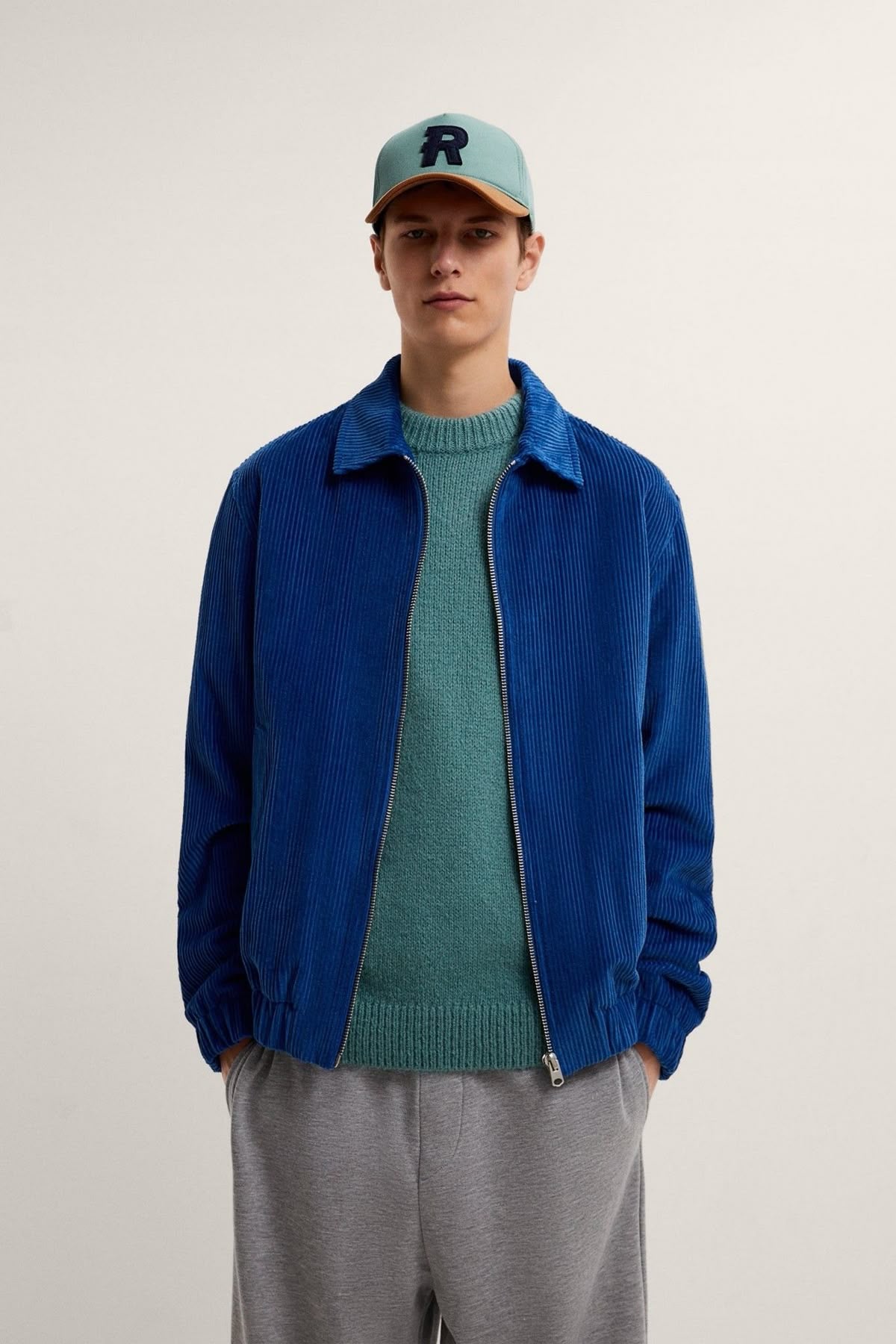 Italian Velvet Jacket in Blue