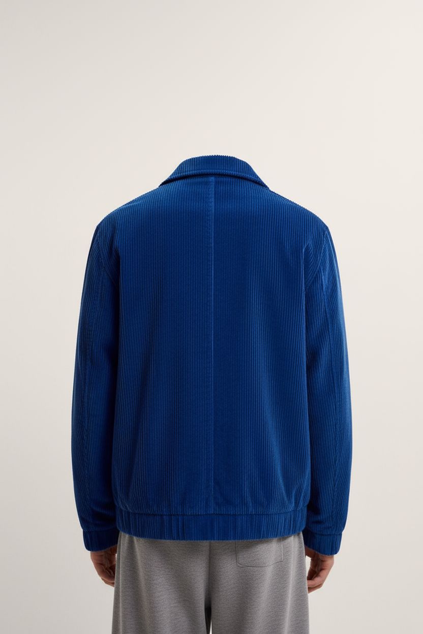 Italian Velvet Jacket in Blue