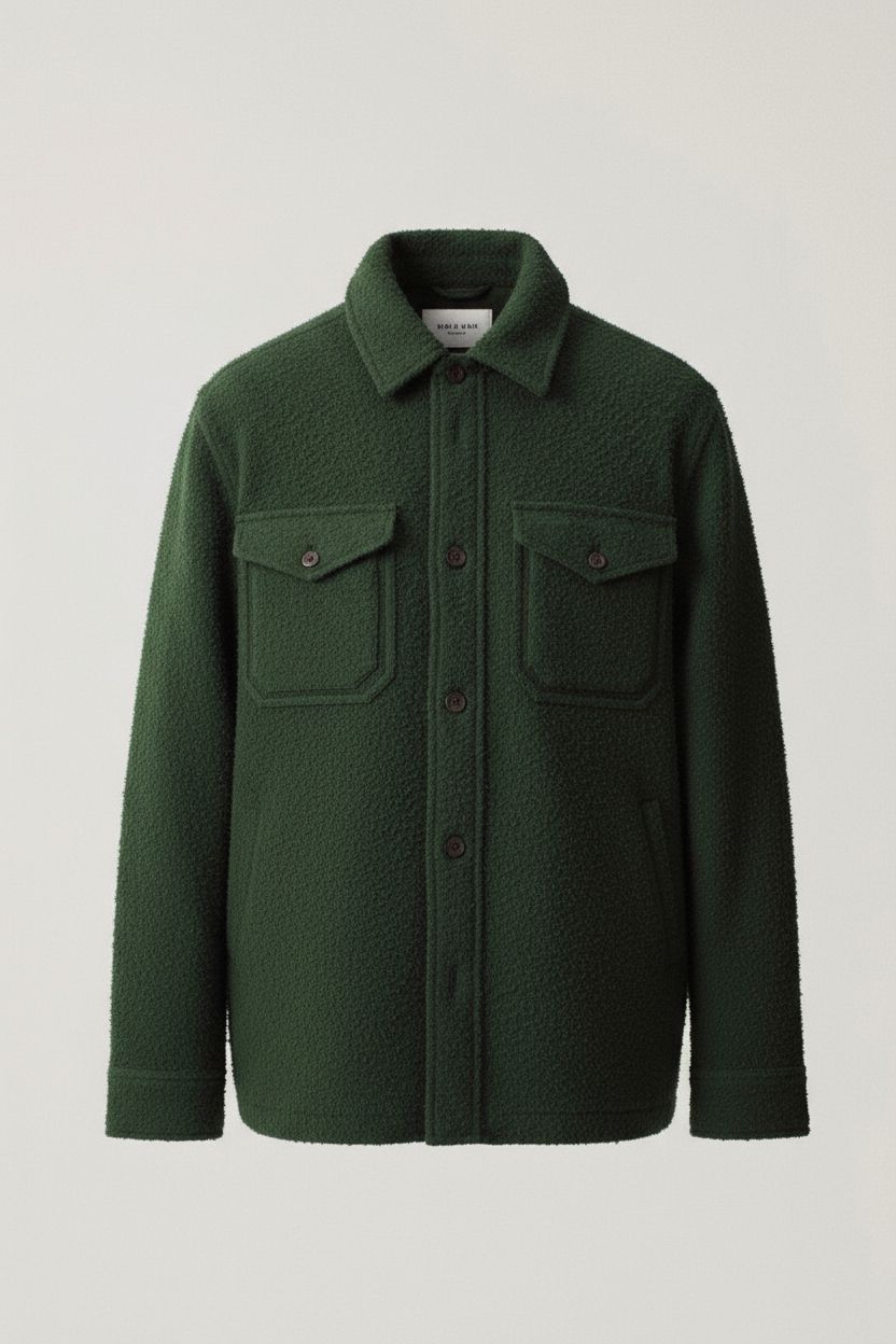 Turkish Wool Jacket in Olive