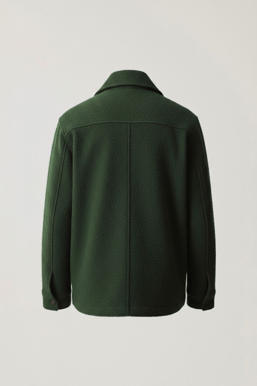 Turkish Wool Jacket in Olive