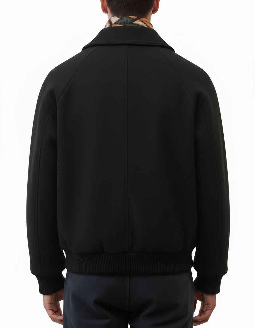 Italian Wool Jacket in Black