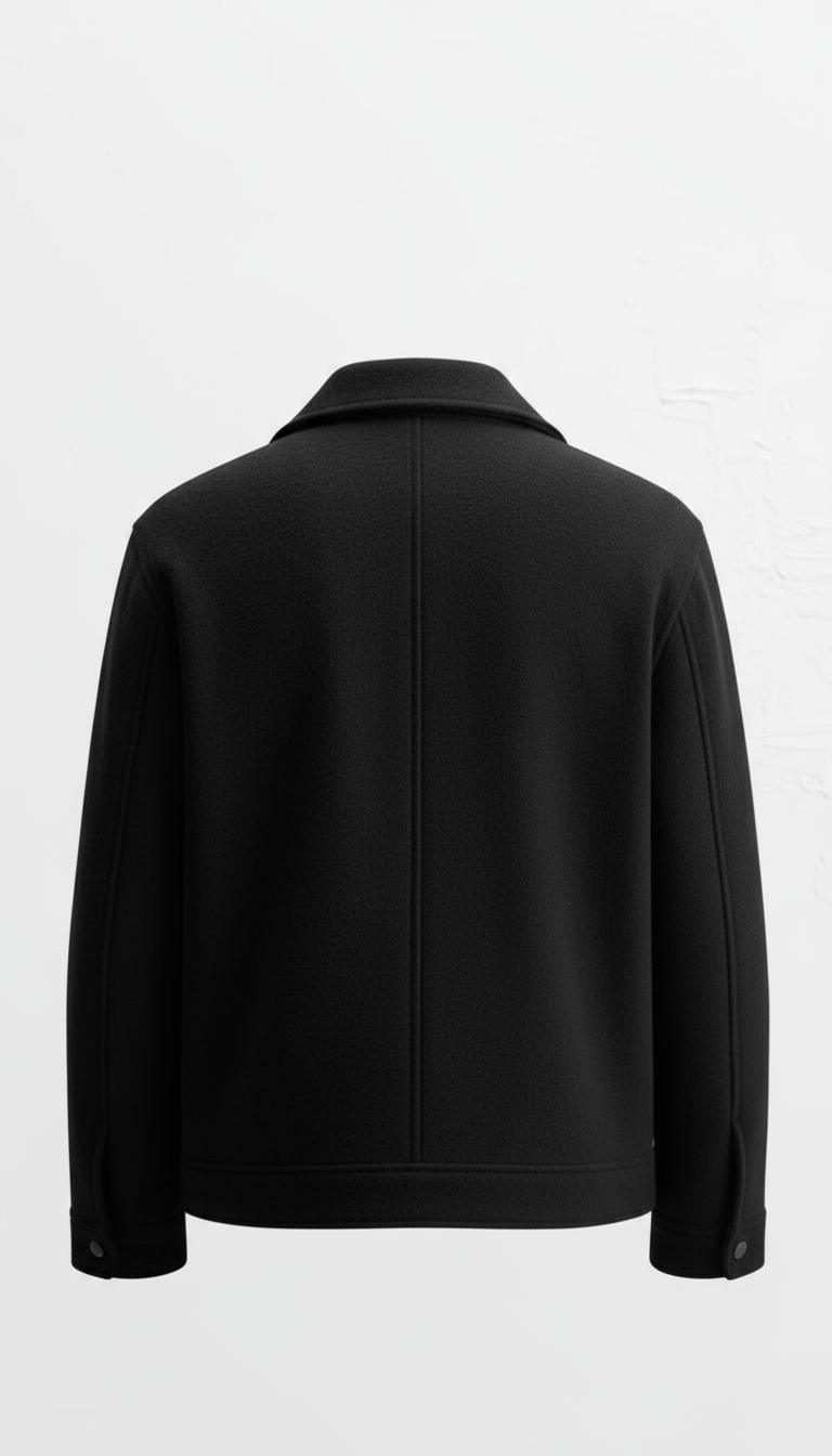 Italian Wool Jacket in Black