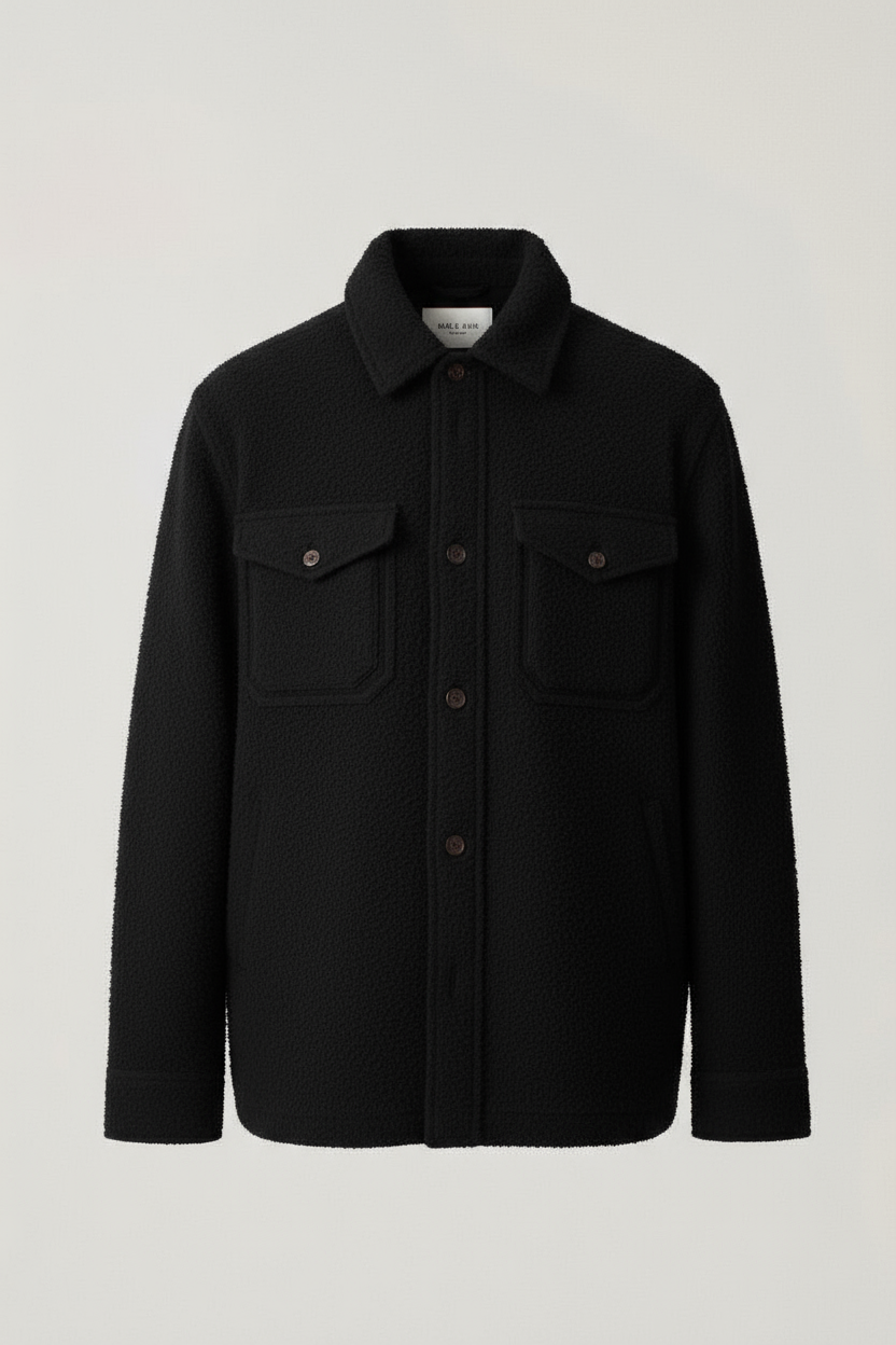 Turkish Wool Jacket in Black